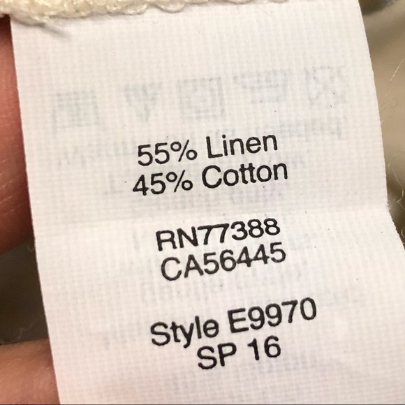 Madewell Linen Blend Peplum Tee Sz M - Picture 9 of 10